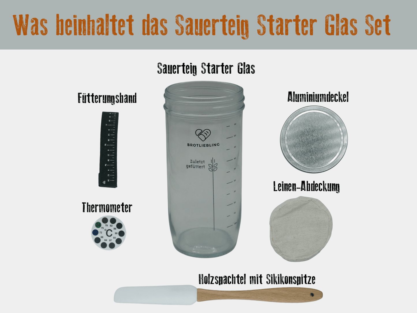 Was beinhaltet das Set zum Sauerteig herstellen