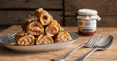 French-Toast-Röllchen mit Aprikosenmus