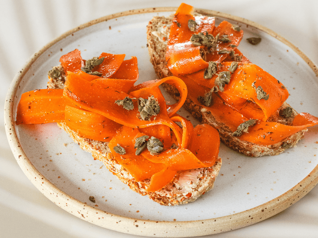 Karottenlachs, veganes Rezept , Lachsersatz