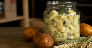 Kartoffelsalat mit Apfel und Remoulade
