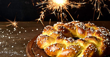 Neujahrskranz mit Hagelzucker