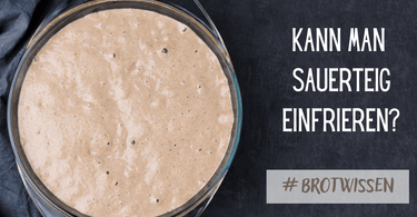 Kann man Sauerteig einfrieren