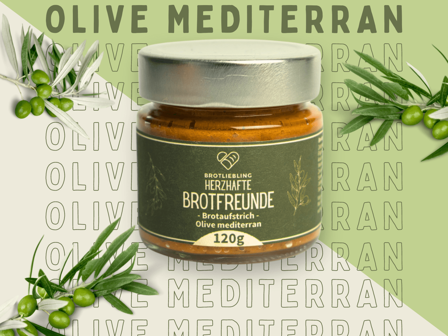 Brotaufstrich Olive mediterran