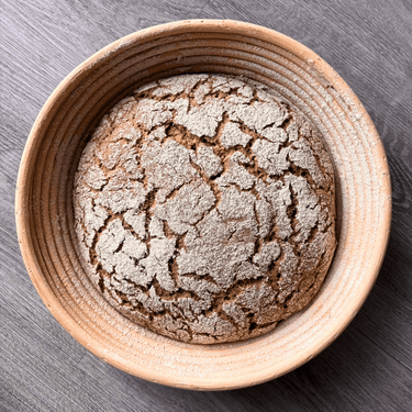 Gärkörbchen rund aus Peddigrohr