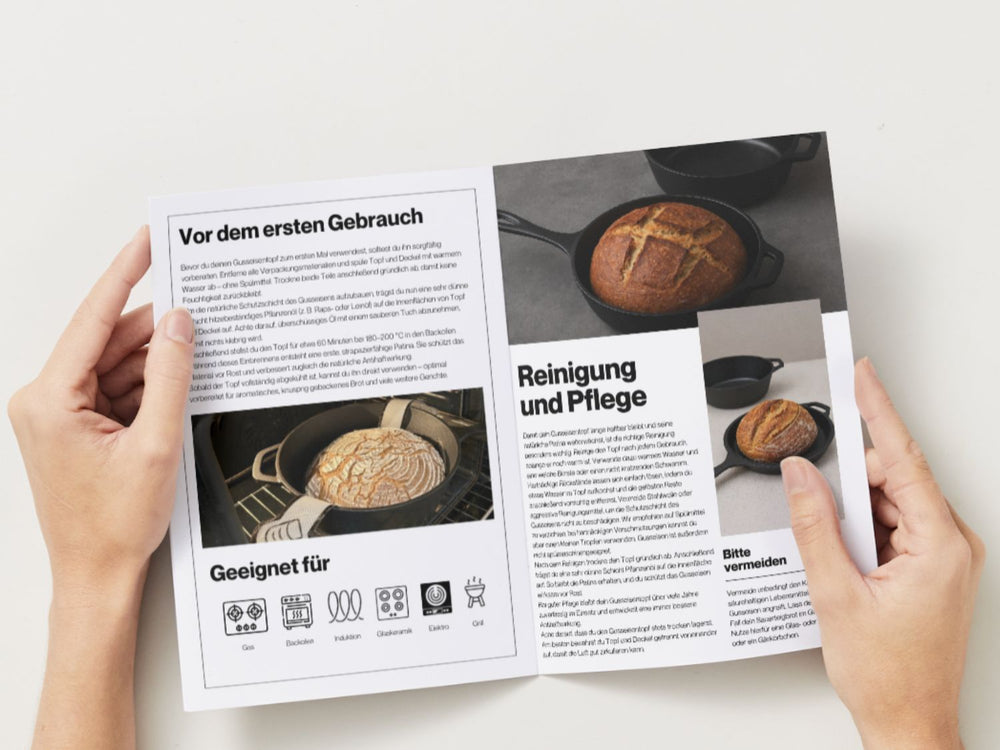 Gusseisen Brotback Starterset