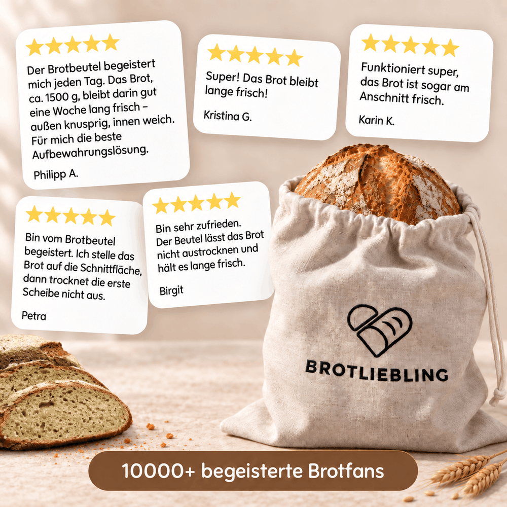 Leinen-Brotbeutel