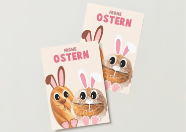 Glückwunschkarte Frohe Ostern