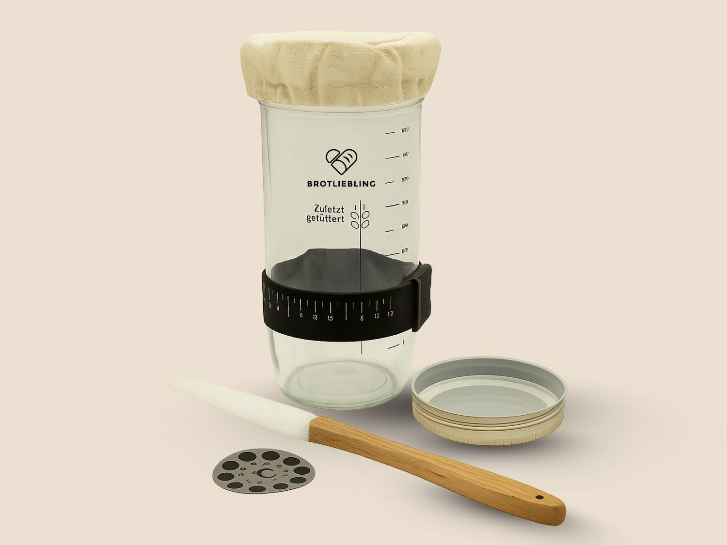 Sauerteig Starter Glas Set