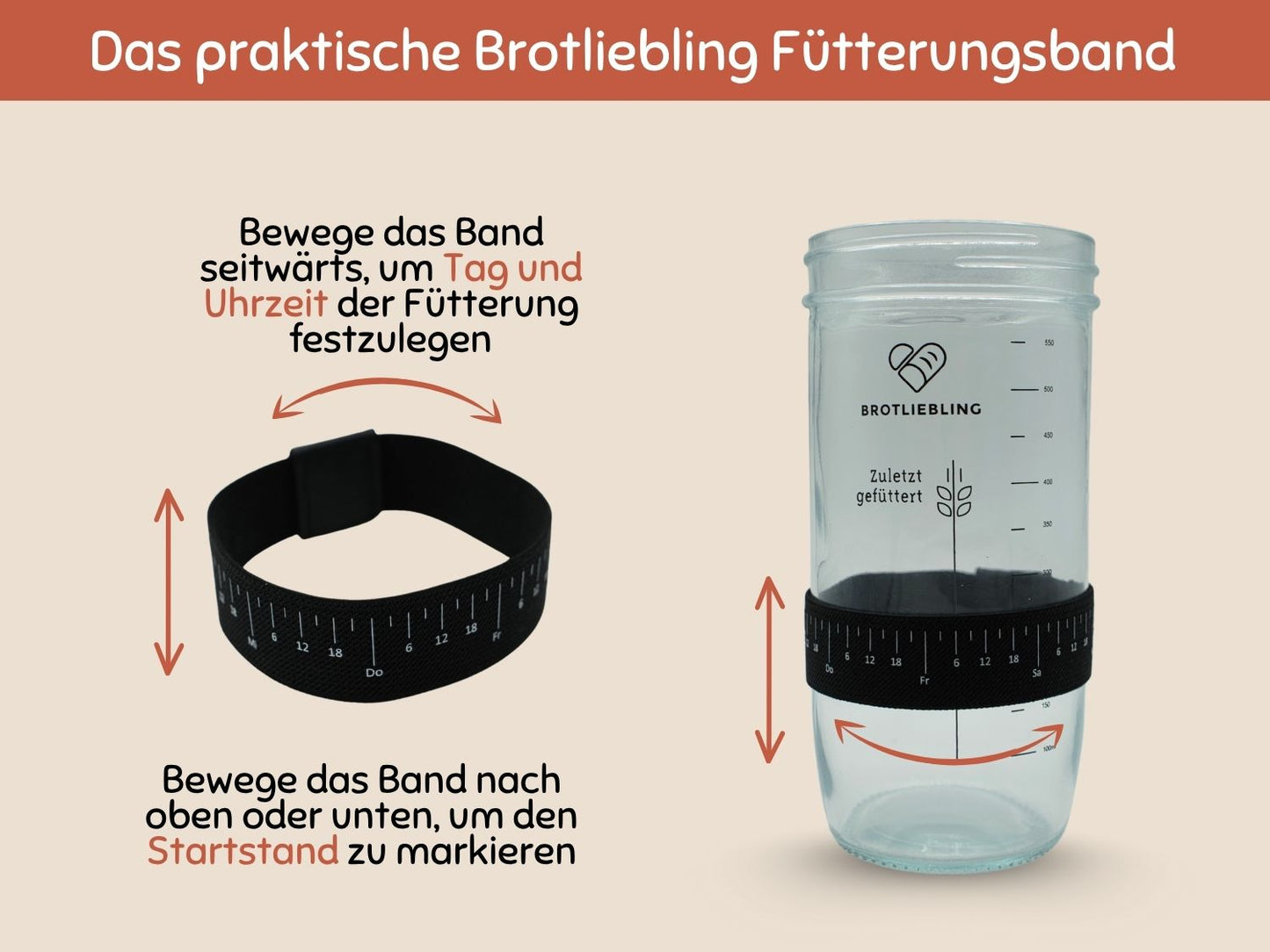 Sauerteig Starter Glas Set