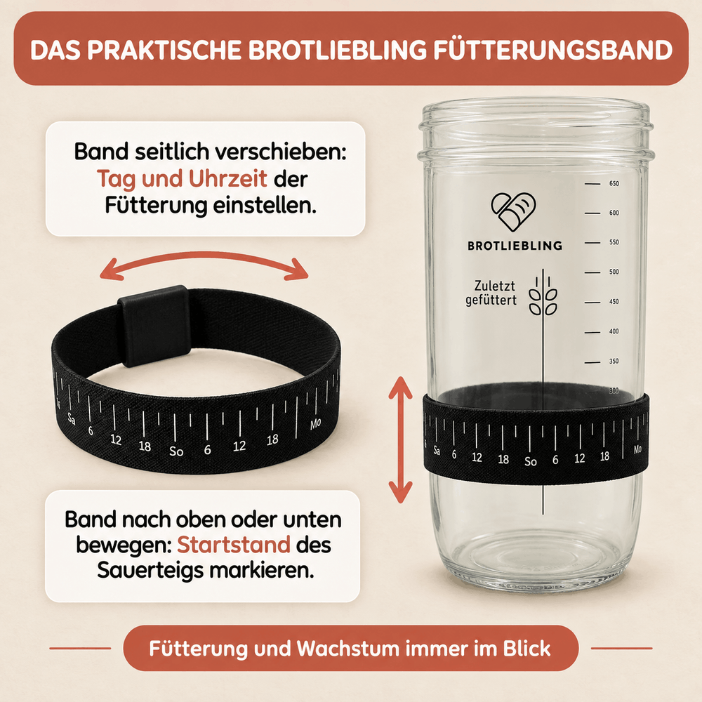 Sauerteig Starter Glas Set