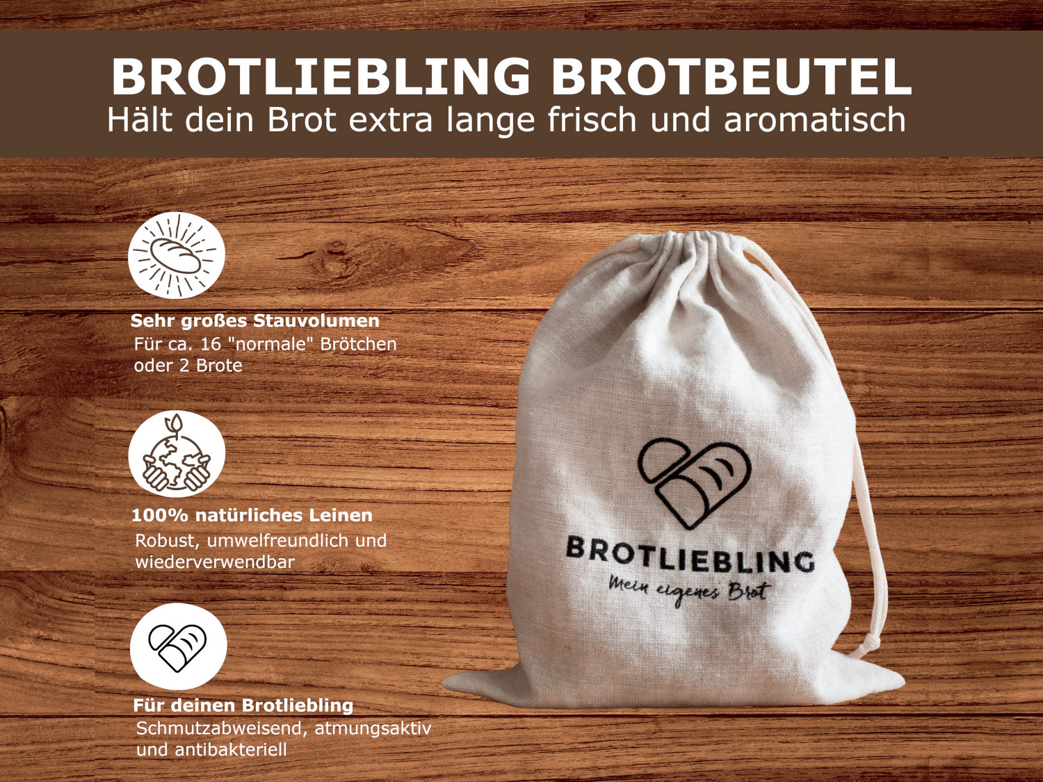 2pcs Wiederverwendbare Produktbeutel Leinenbrotbeutel - Temu Germany